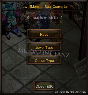 [Monster Soul Converter] Reward List