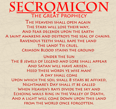 The Great Prophecy: Secromicon