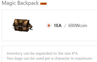 Magic Backpack