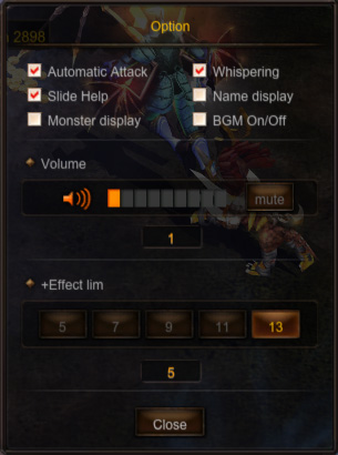 Option Menu